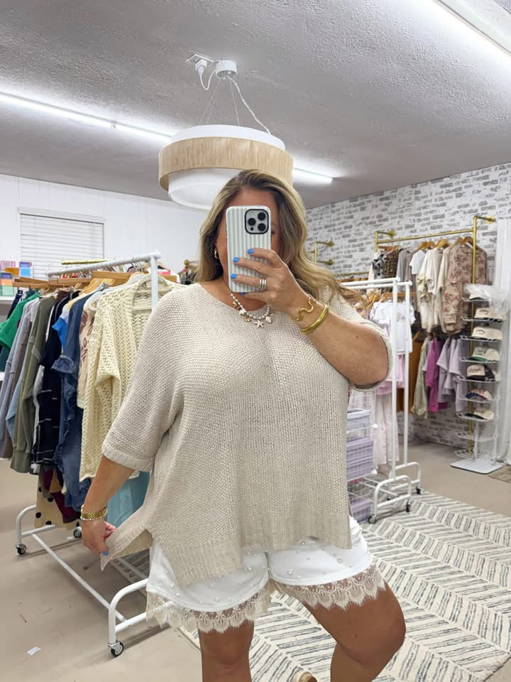 The Sandstone Slouch Knit Top