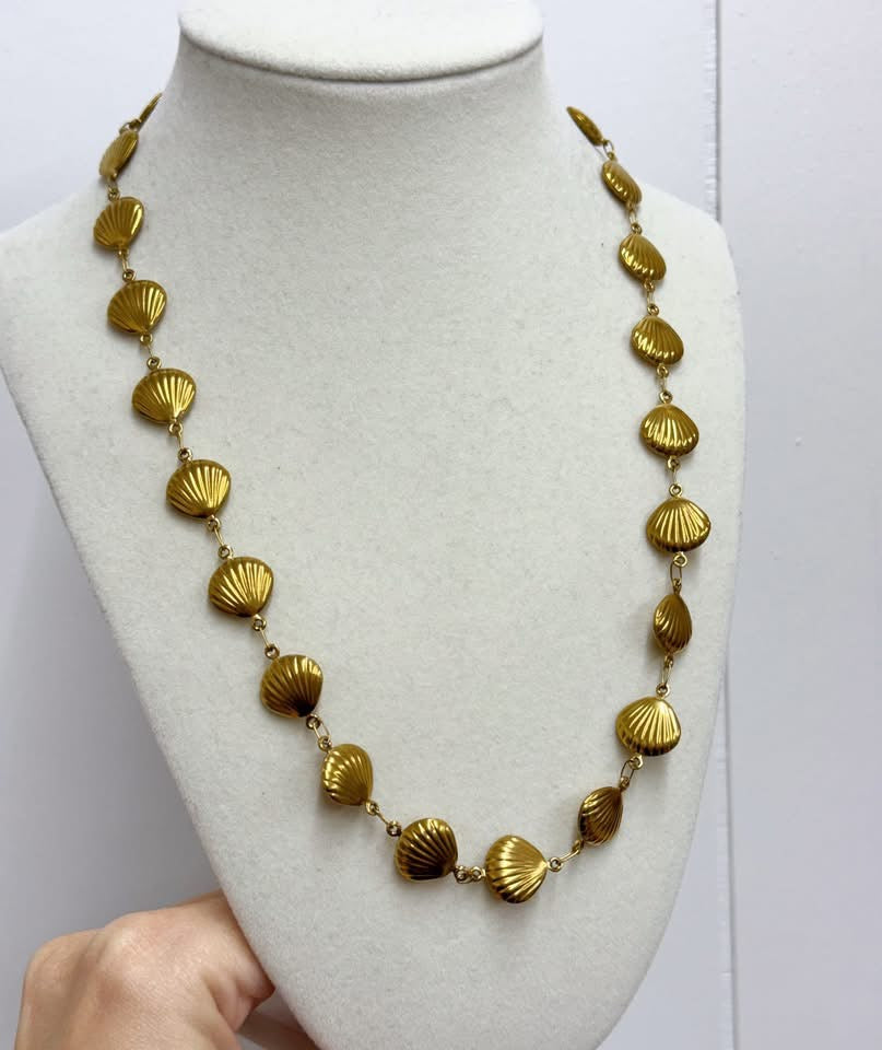 The Golden Shore Shell Necklace