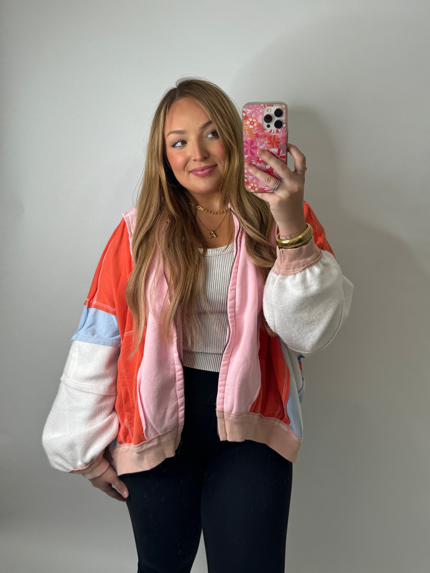 The Lily | Color Block Zip Up Jacket