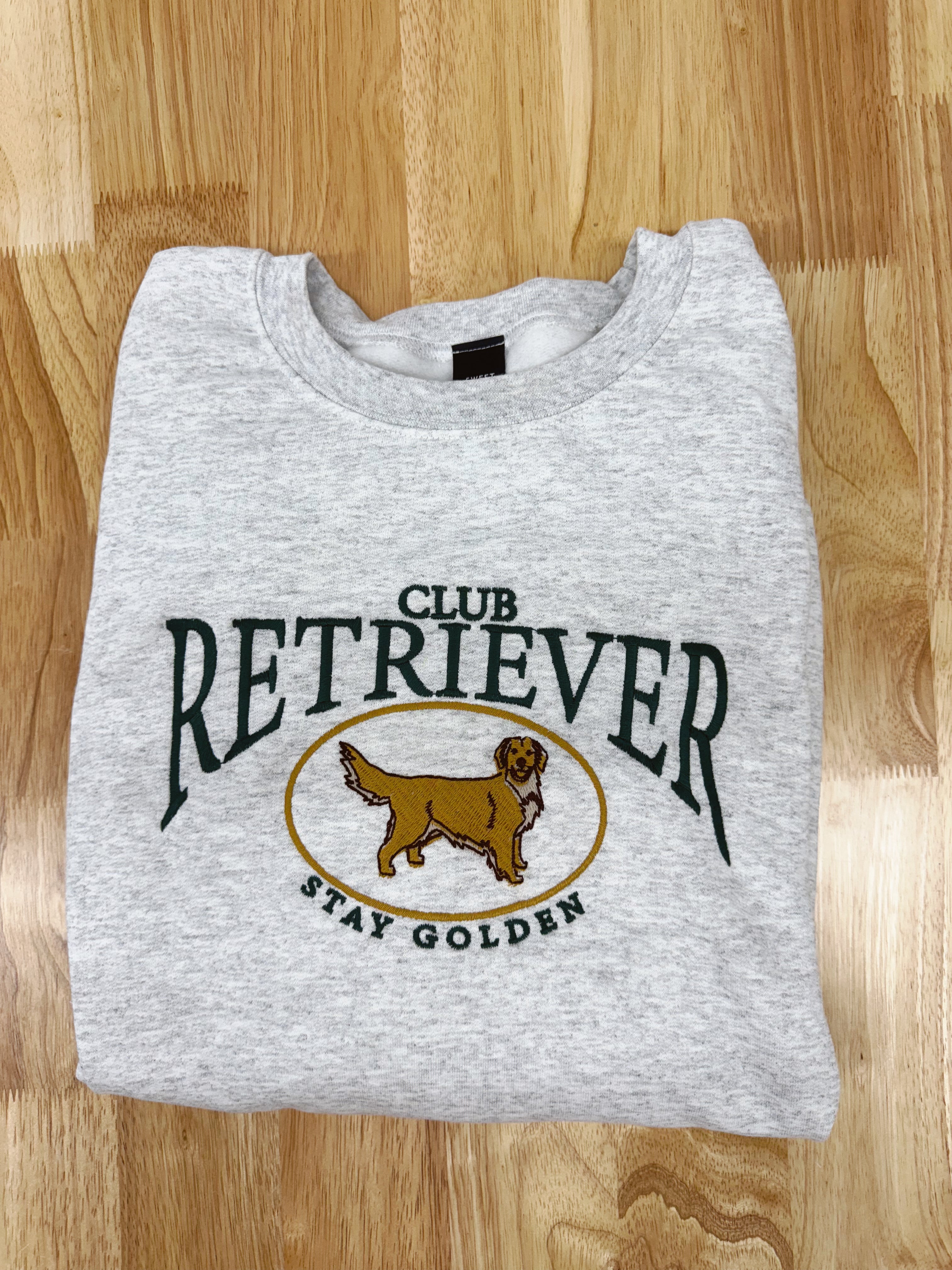 CLUB RETRIEVER | Grey Sweatshirt – SWEETWATER BOUTIQUE