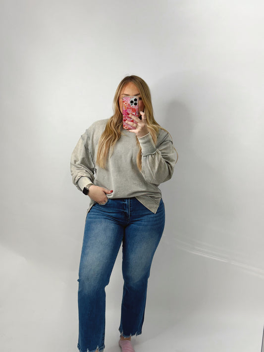 The Haley | Grey Sweatshirt