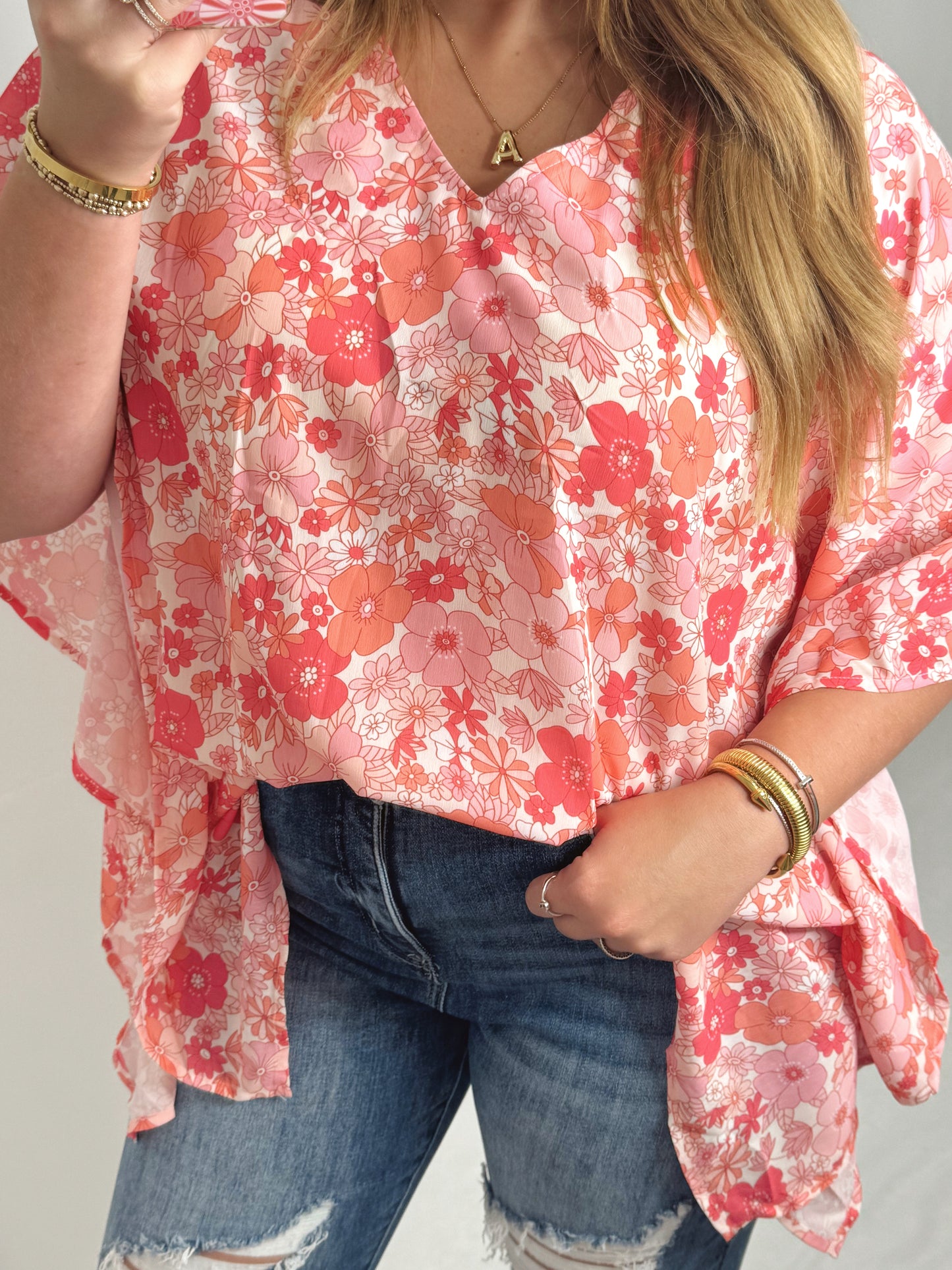 The Daisy | Oversized Floral Top