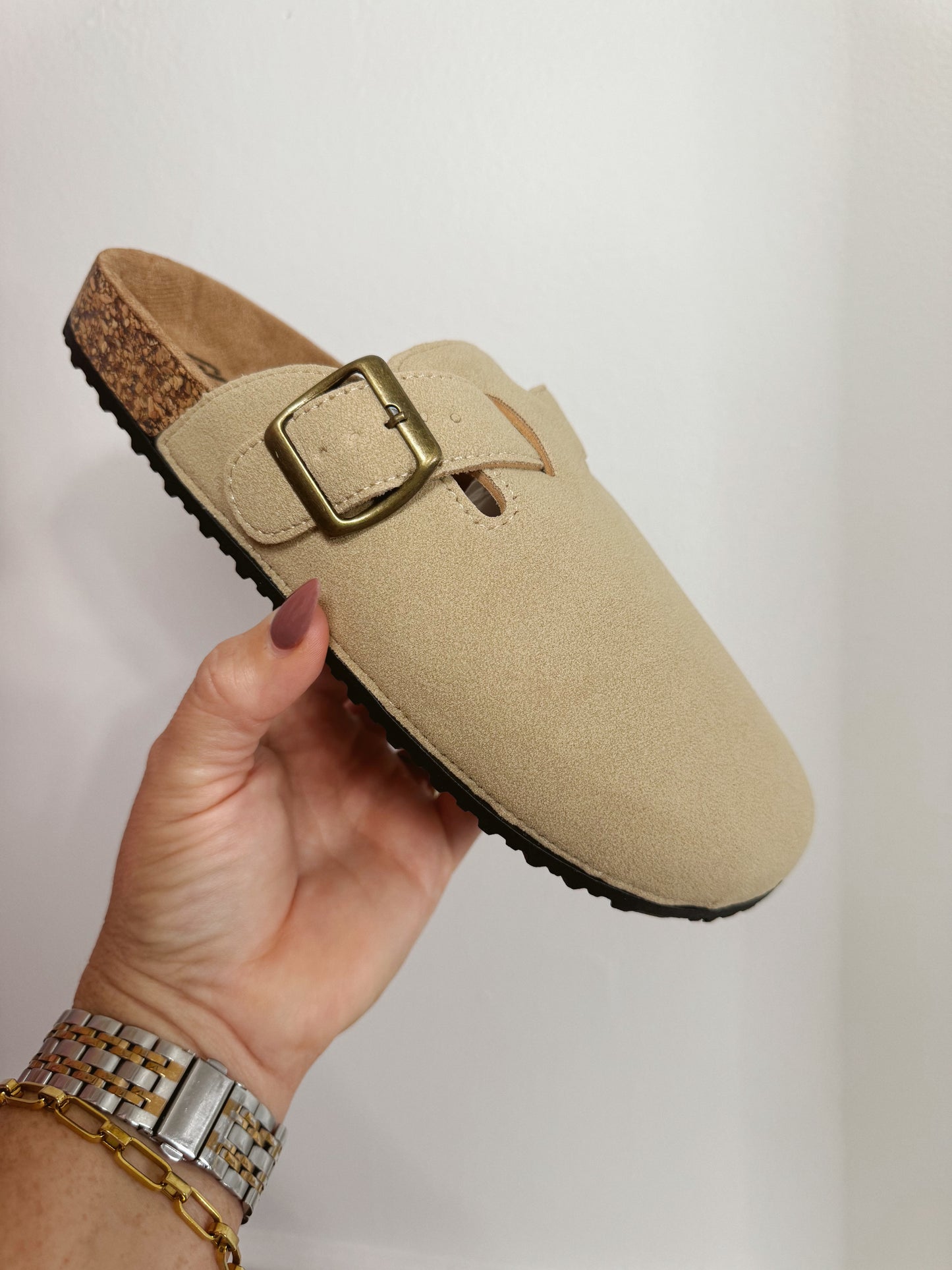 The Kenna | Suede Clogs