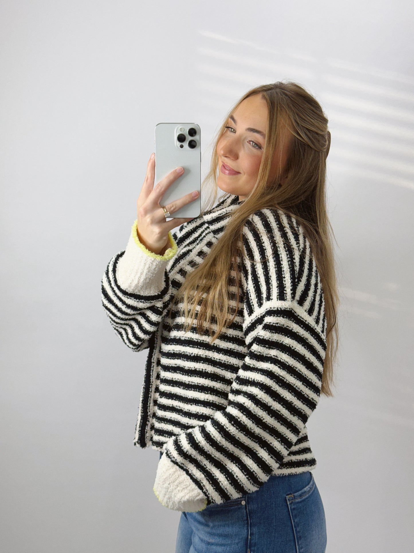 The Sav | B&W Striped Sweater