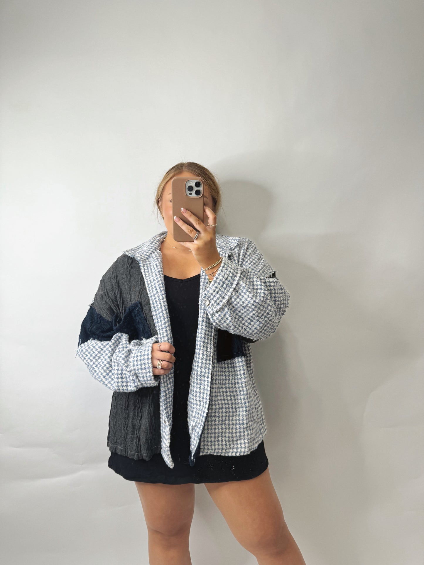 The Ashley | Blue Printed Shacket