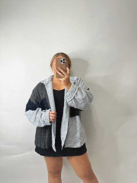 The Ashley | Blue Printed Shacket