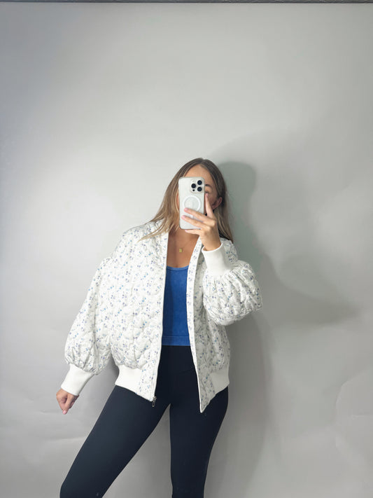 The Ellie | Floral Puffer