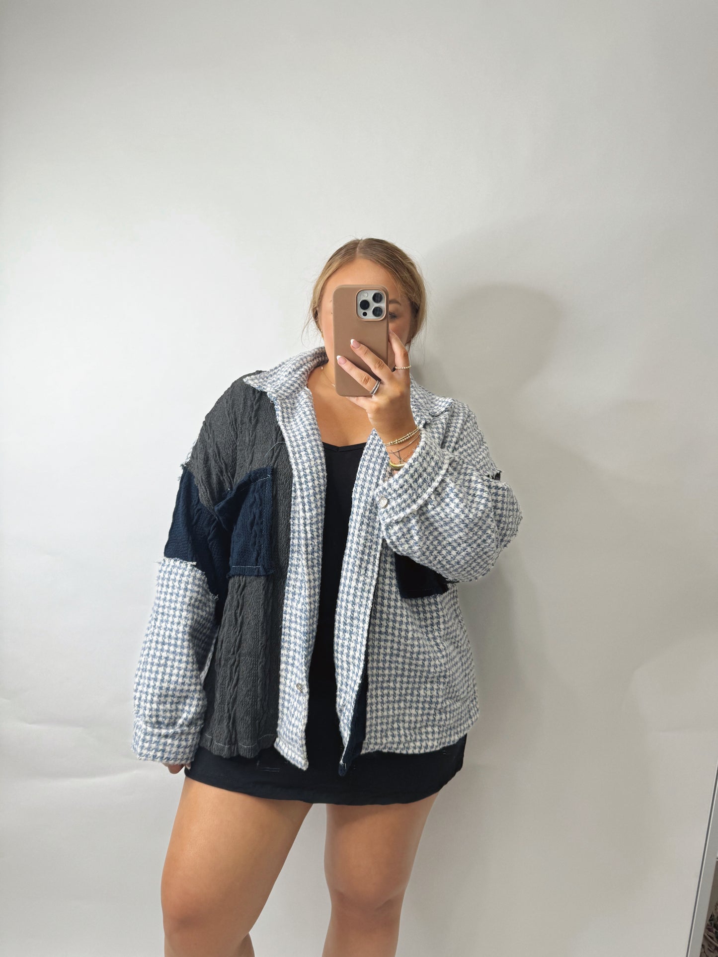 The Ashley | Blue Printed Shacket