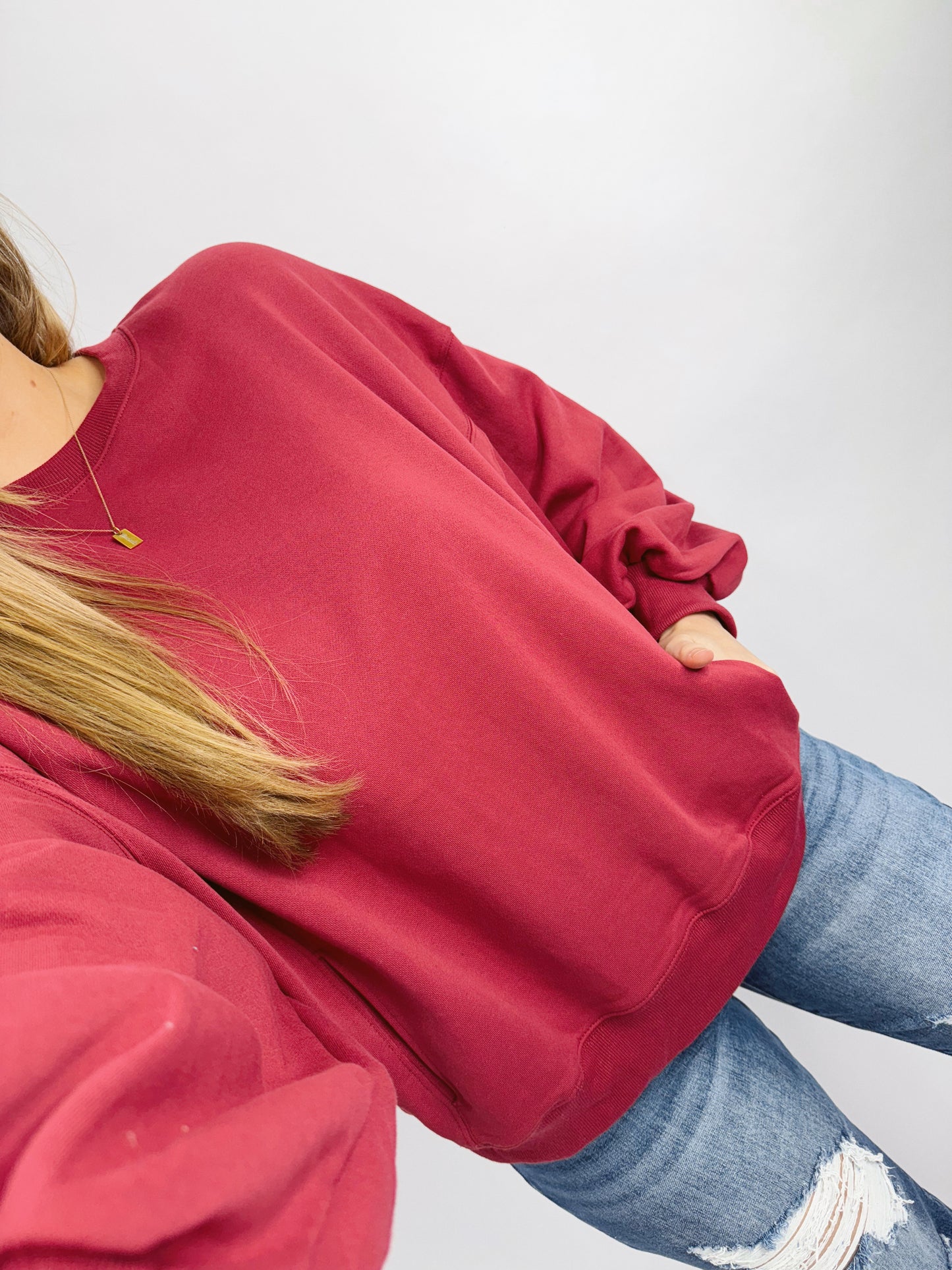 The Shaylene | Oversized Mulberry Sweatshirt