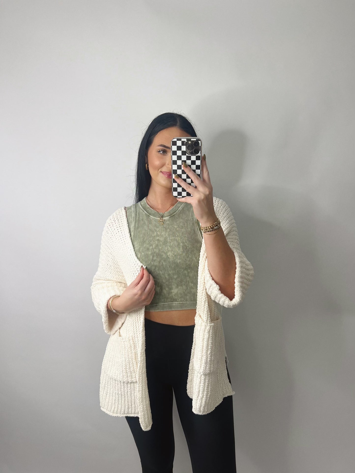 The Millie | Cream Knit Cardigan