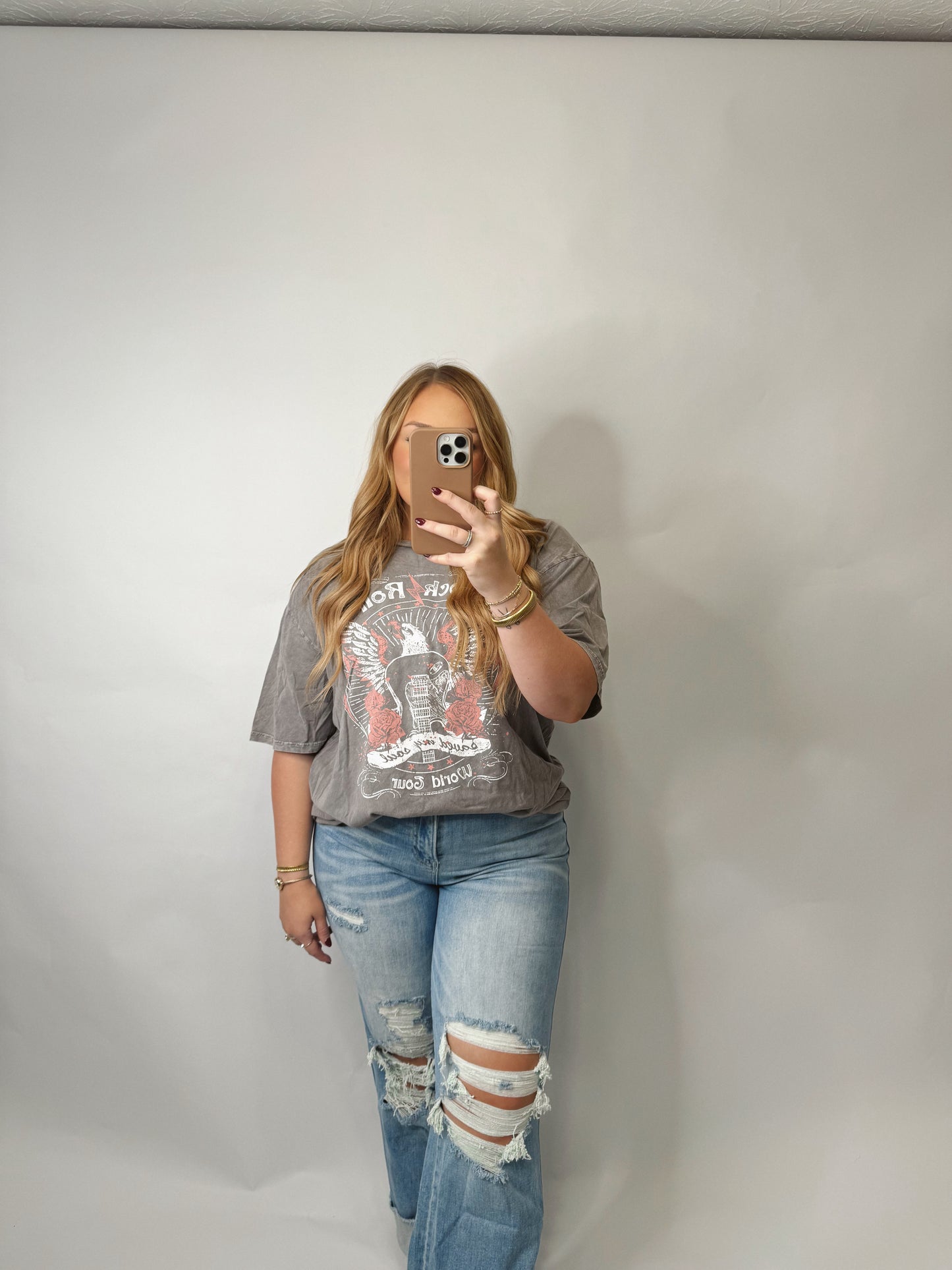 Rock Roll | Oversized Graphic Tee