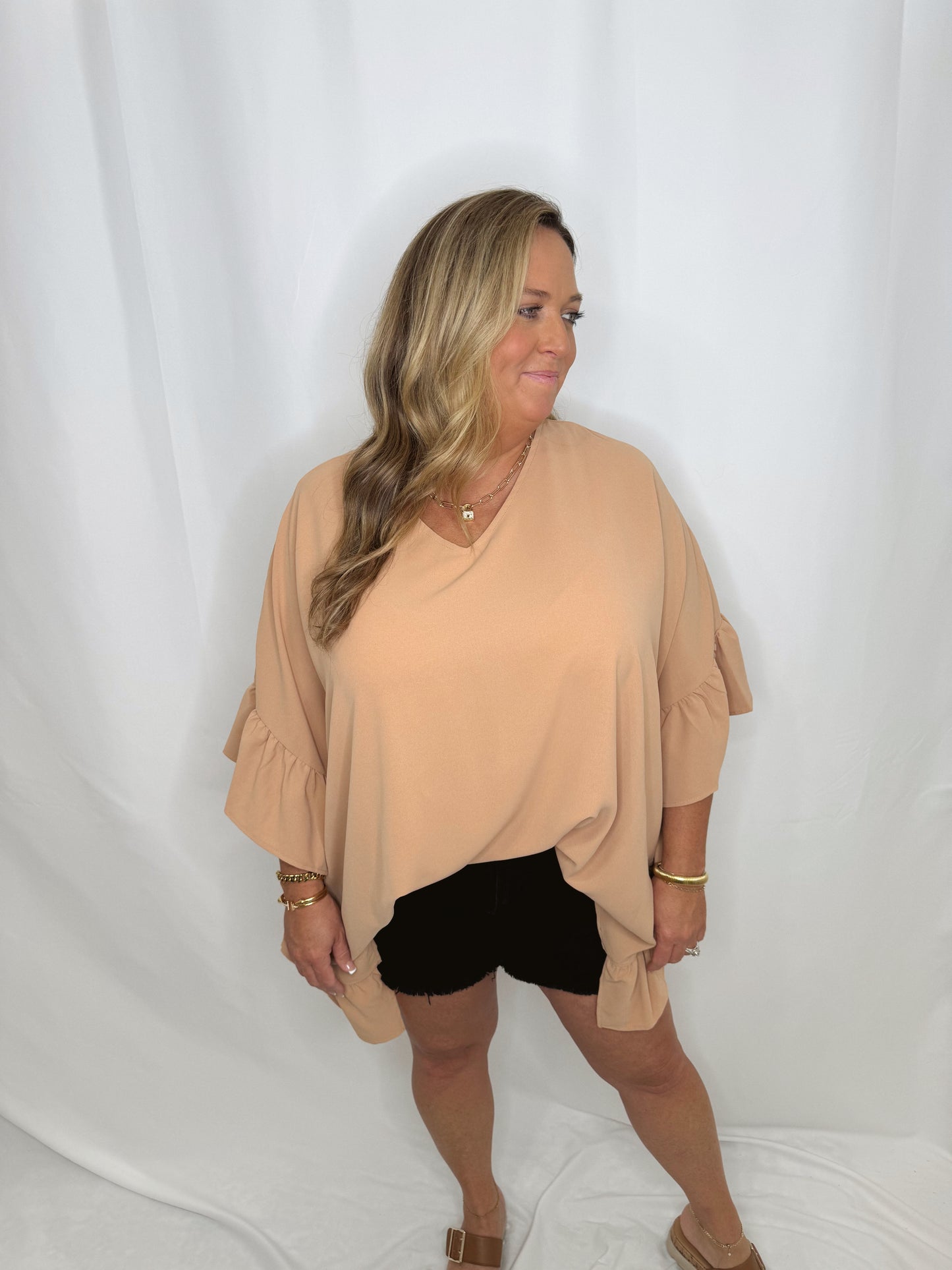 The Cass | Batwing Sleeve Blouse