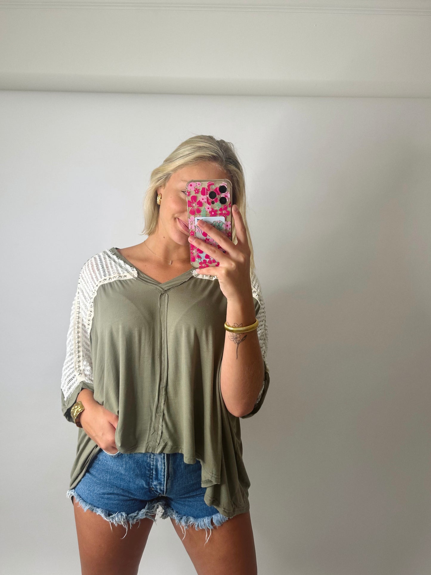The Ashton | Crochet Studded Top