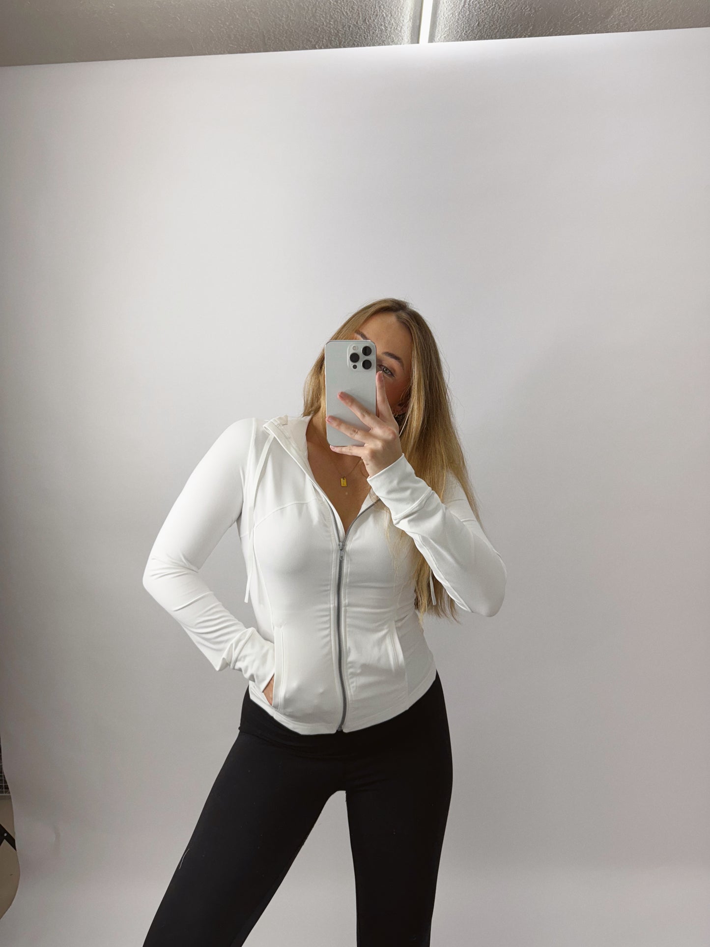 The Willow | White Active Jacket