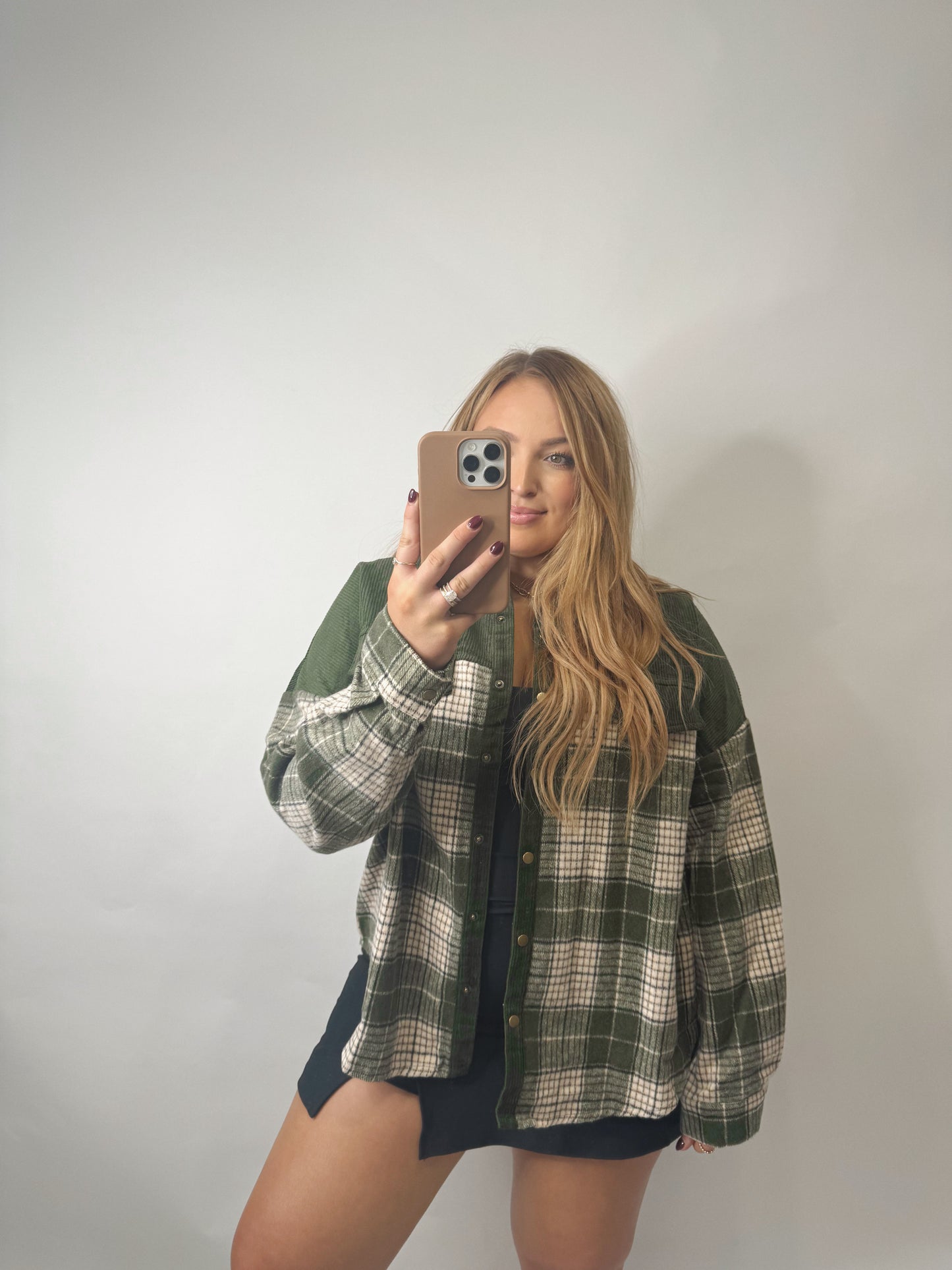 The Sarah | Green Flannel