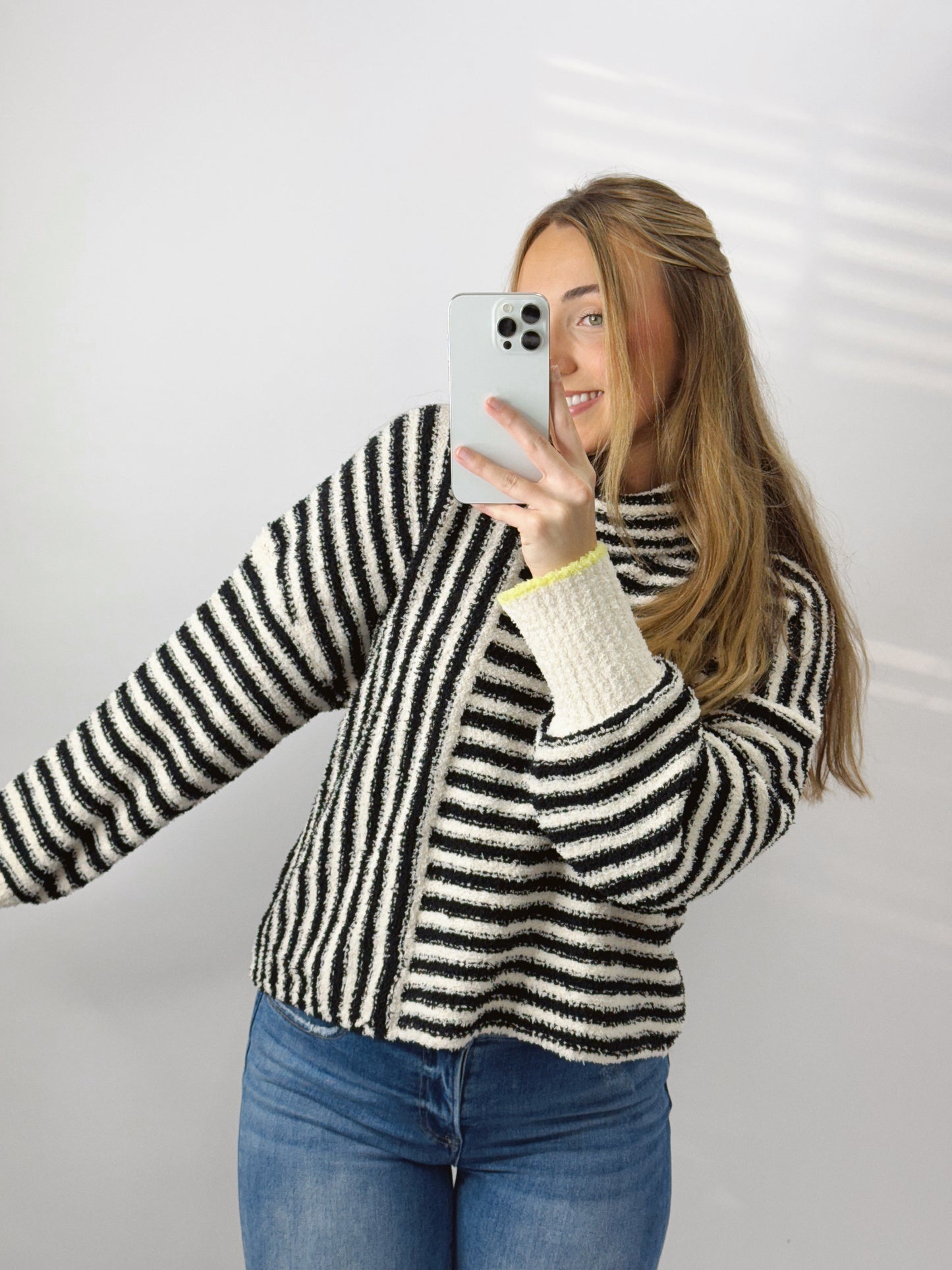 The Sav | B&W Striped Sweater