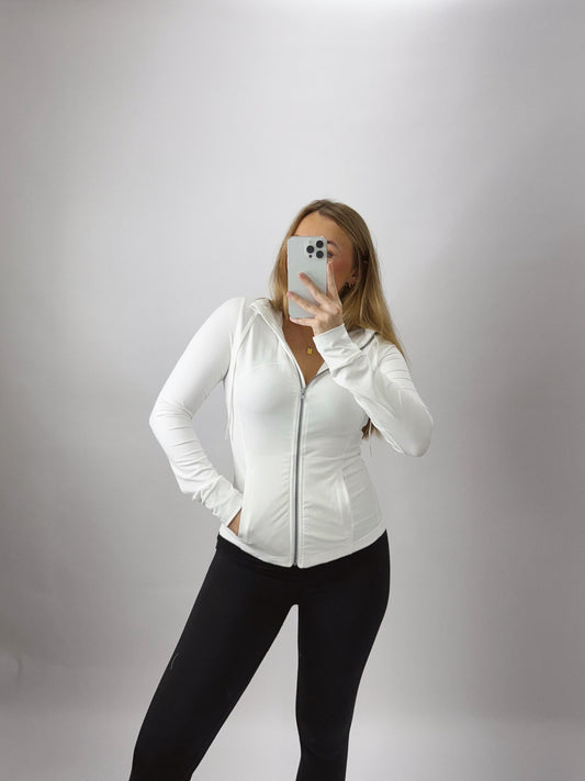 The Willow | White Active Jacket