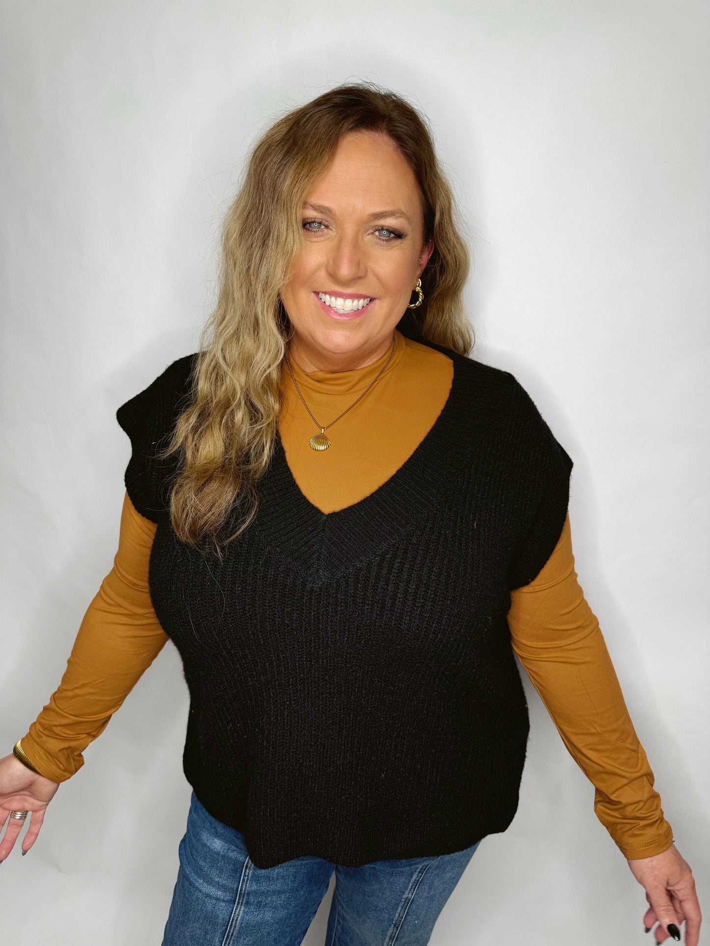 The Landry | Black Sweater Vest