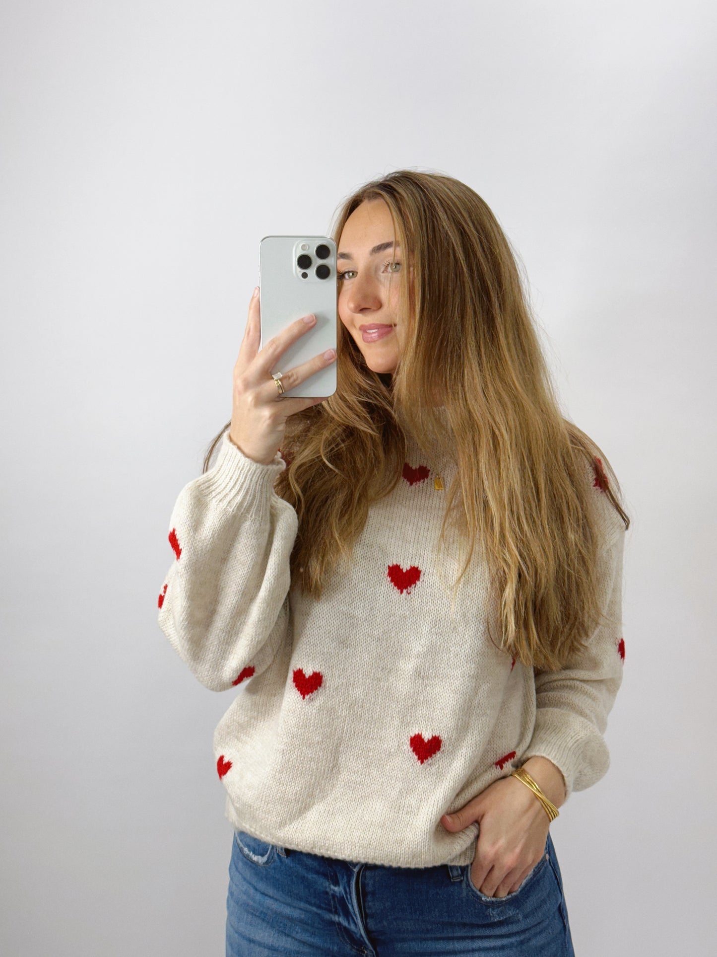 The Lovebug | Knit Heart Sweater