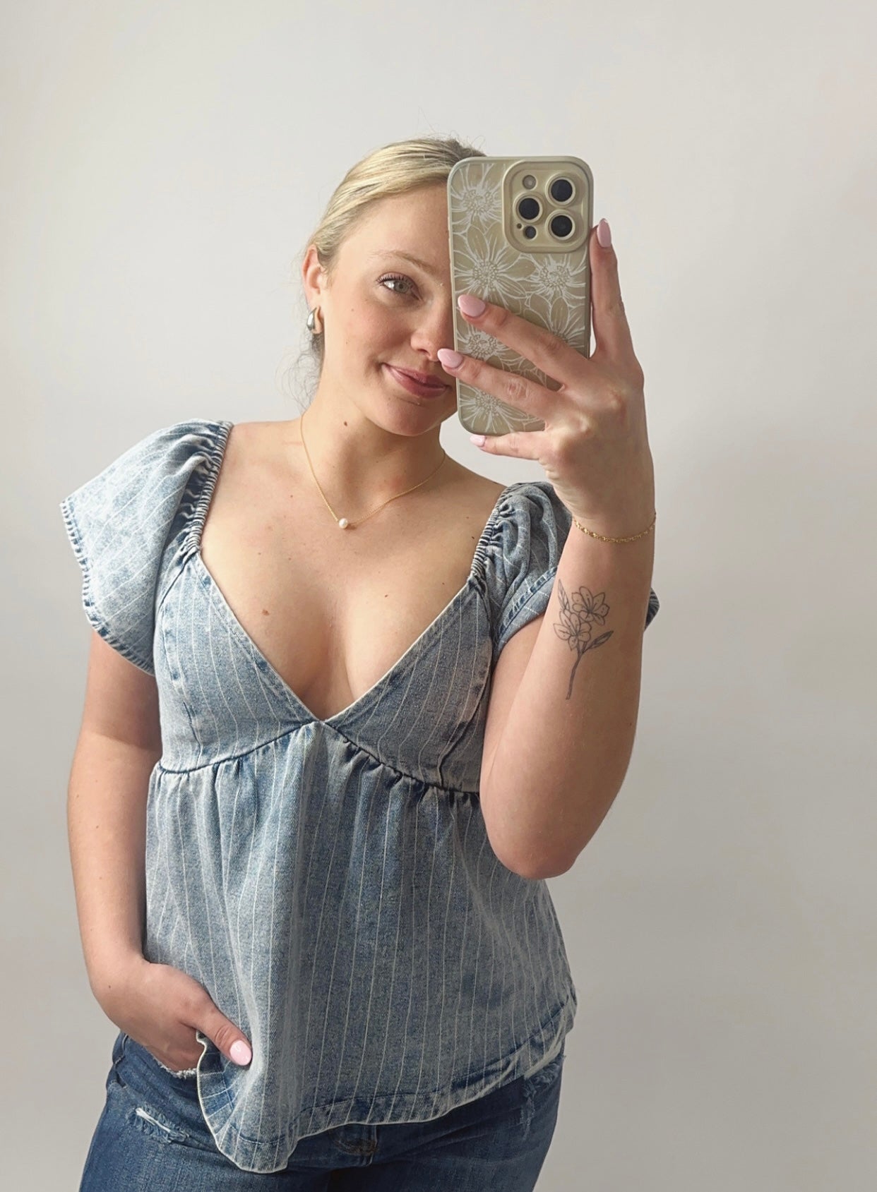 The Ally | Denim Top