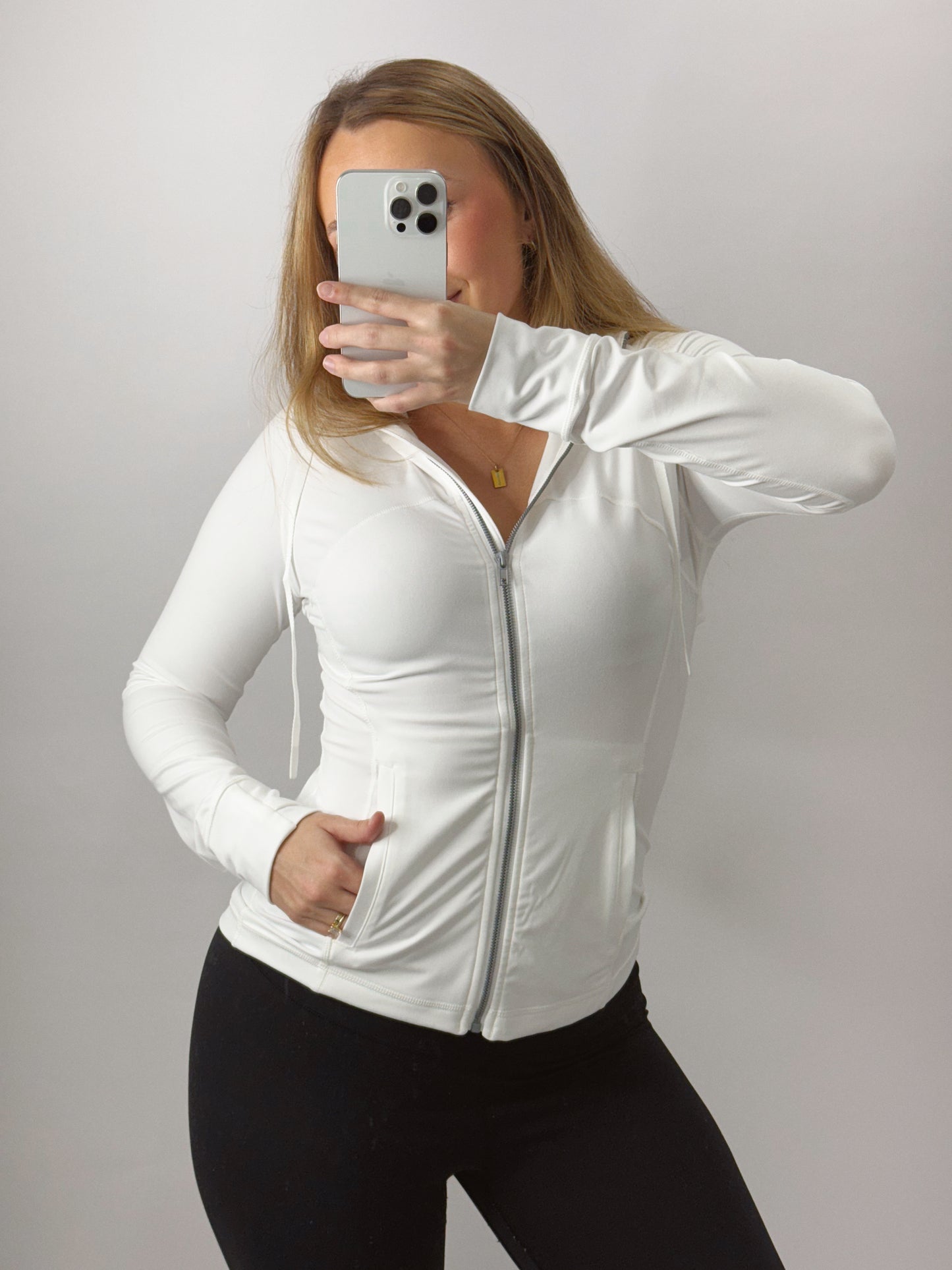 The Willow | White Active Jacket