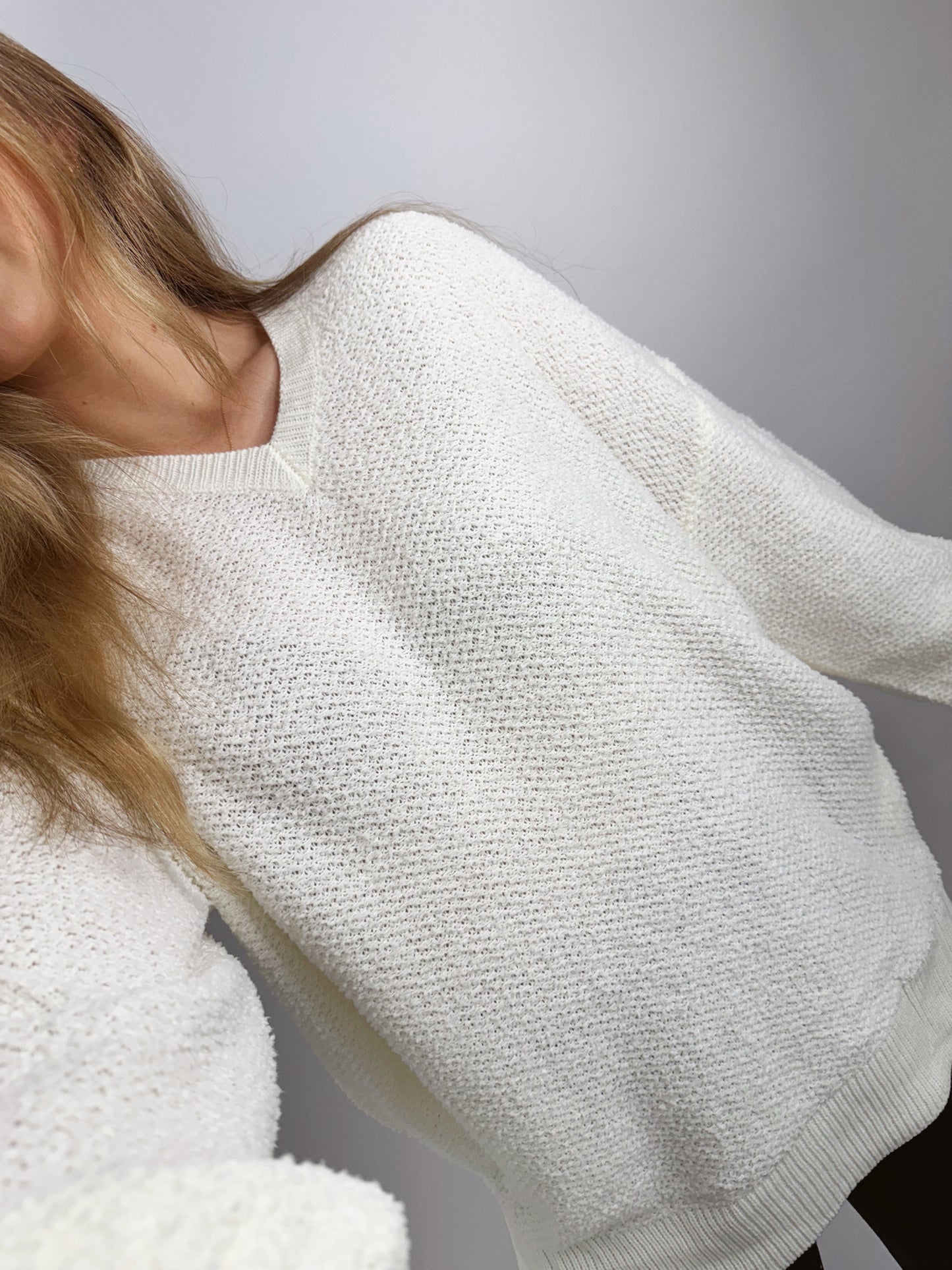 The Kennedy | Textured V Neck Hoodie