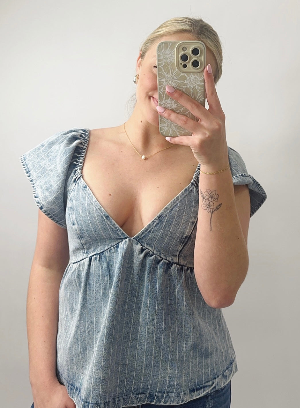 The Ally | Denim Top
