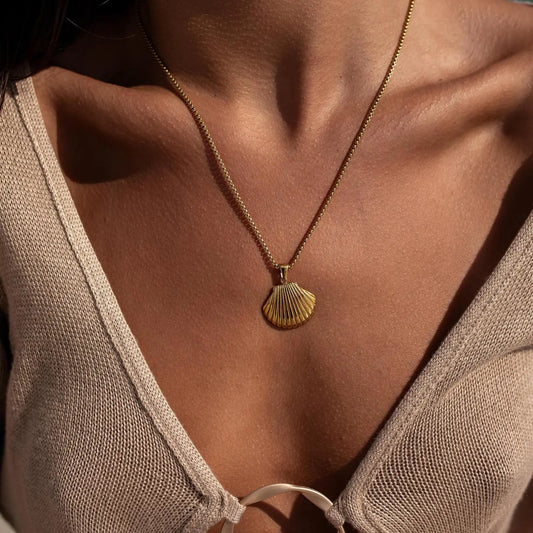 Gold Shell Necklace